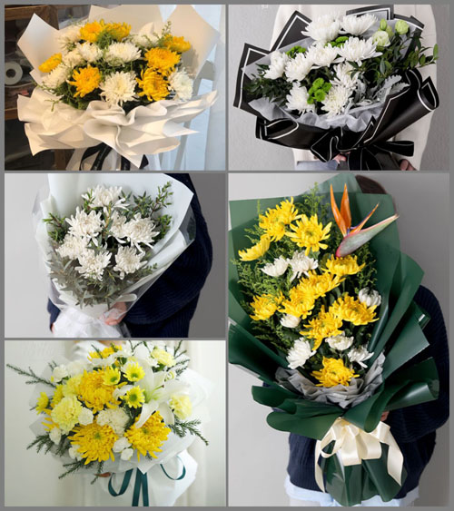 贵州毕节市黔西县谷里镇自治村白事花束代送